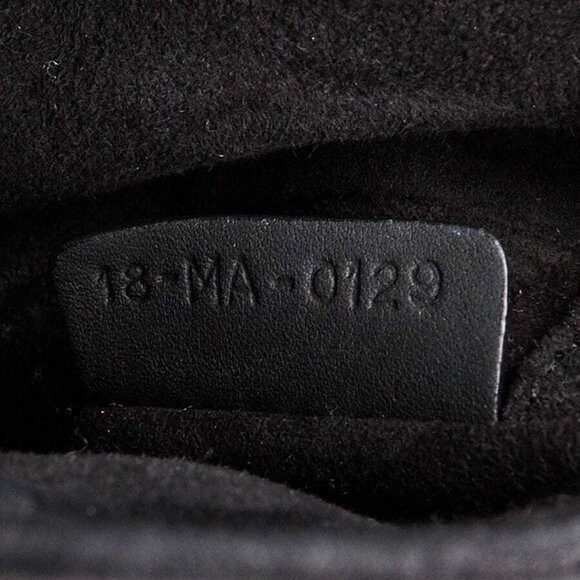 Christian Dior Black Ultramatte Leather Mini Saddle Bag - Picture 9 of 11